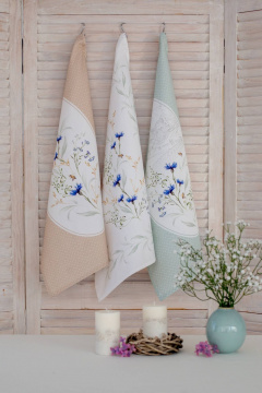 Полотенце хлопковое набор ВАСИЛЬКИ 3 шт Listelle 414001 - фото 2