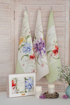 Полотенца салфетки хлопковые набор ЖАКЛИН 4 шт Listelle 414601 - фото 1