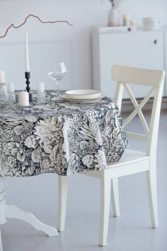 Овальная скатерть из хлопка с цветочным принтом и защитной пропиткой Listelle 514807 - фото 3