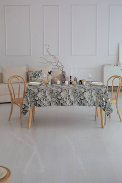 Прямоугольная скатерть с цветочным рисунком и водоотталкивающей пропиткой Listelle 514808 - фото 4