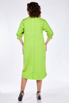Платье баллон полуприлегающего силуэта с карманами и пуговицами Matini 3.1753 яблоко - фото 2