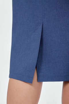 Платье в стиле летнего льна с рельефами и поясом Algranda А3981-с - фото 4