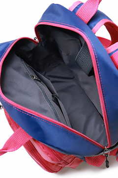 Рюкзак из текстиля с отражающими элементами и боковыми карманами Galanteya 36722.23с276к45 син.т/малин - фото 5