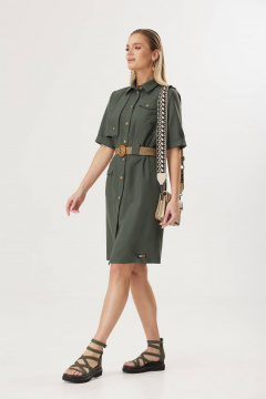 Платье Твой имидж 1786 хаки - фото 4