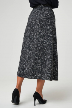 Черная юбка с принтом и молнией для повседневного стиля Nadex 22-092900/514-24 черный - фото 3