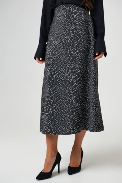 Черная юбка с принтом и молнией для повседневного стиля Nadex 22-092900/514-24 черный - фото 2