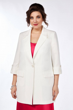 Модальное платье из льна в нежных оттенках с воланами Matini 1.1758 розовый - фото 2