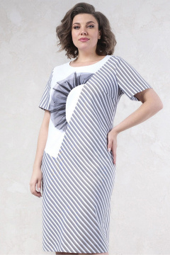 Полуприлегающее платье из текстиля с декоративной спинкой Avanti 1628 - фото 1