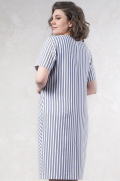 Полуприлегающее платье из текстиля с декоративной спинкой Avanti 1628 - фото 2