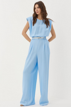 Летний комбинезон из вискозы прямого кроя с карманами Lyushe 3782 - фото 2