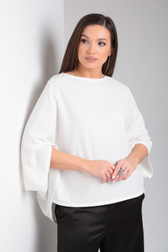 Блуза oversize с вырезом лодочка и рукавом ¾ AXXA 138 В - фото 1