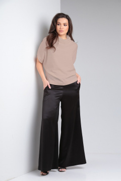 Блуза свободного силуэта со спущенным плечом AXXA 133 К - фото 3