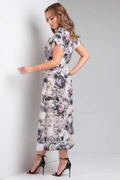 Платье Viola Style 01041-1 серый - фото 3