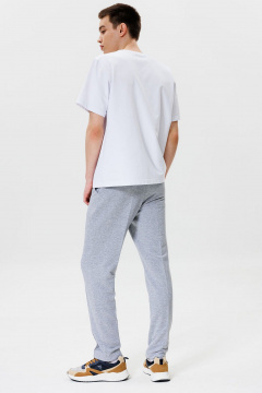 Летние трикотажные брюки со стрелками и классической посадкой GO M2065/50-04. 176-182 - фото 3