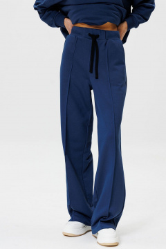 Брюки спортивные из хлопка с стрелками и поясом GO F2065/20-01. 170-176 - фото 4