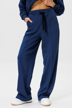 Брюки спортивные из хлопка с стрелками и поясом GO F2065/20-01. 170-176 - фото 1