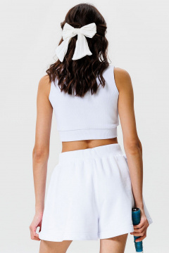 Шорты спортивные трапециевидные с высоким поясом GO F2002/01-01. 164-170 - фото 3