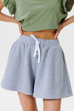 Шорты спортивные трапециевидные с высоким поясом GO F2002/50-04. 164-170 - фото 3