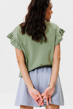 Шорты спортивные трапециевидные с высоким поясом GO F2002/50-04. 164-170 - фото 2