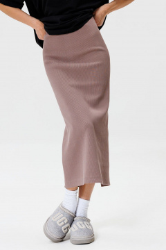 Юбка из эластичного кашкорсе с разрезом на спинке GO F2064/04-03. 164-170 - фото 3