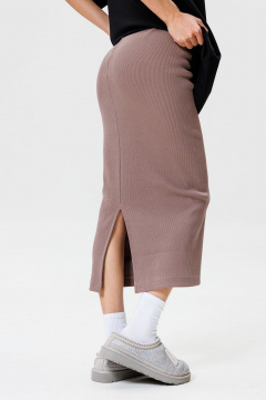 Юбка из эластичного кашкорсе с разрезом на спинке GO F2064/04-03. 164-170 - фото 1