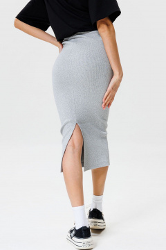Юбка из эластичного кашкорсе с разрезом на спинке GO F2064/50-04. 164-170 - фото 2