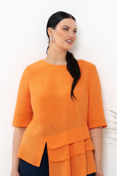 Блуза и брюки из текстиля с воланами и карманами Lissana 4907 - фото 4