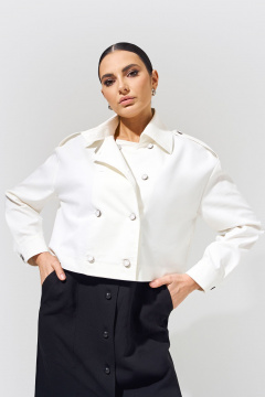 Джинсовая куртка с двумя бортами и декоративной петой для повседневной стиля FOXY FOX 1551 - фото 3