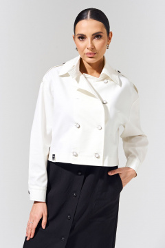 Джинсовая куртка с двумя бортами и декоративной петой для повседневной стиля FOXY FOX 1551 - фото 2