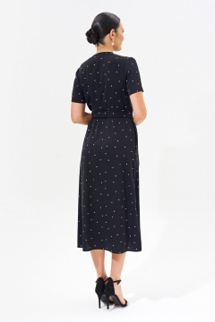 Классическое платье с запахом из легкой ткани с карманами FOXY FOX 1556 - фото 2