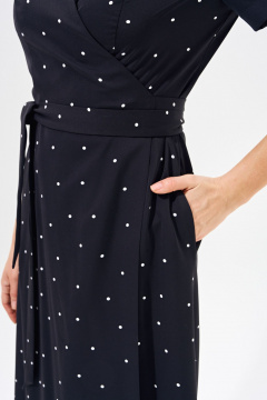 Классическое платье с запахом из легкой ткани с карманами FOXY FOX 1556 - фото 4