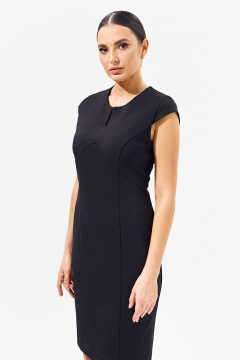 Трикотажное платье полуприлегающего силуэта с фигурами и разрезом FOXY FOX 1558 - фото 3