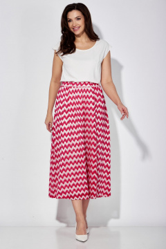 Юбка из трикотажа с рисунком на сетке TAiER 1287 - фото 5