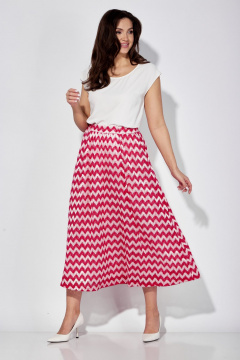 Юбка из трикотажа с рисунком на сетке TAiER 1287 - фото 1