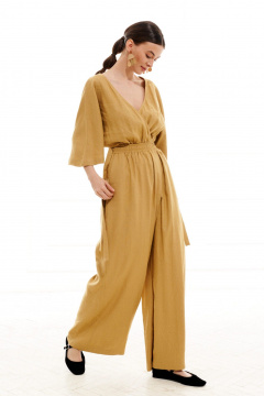 Комбинезон ELLETTO LIFE 5259 горчичный - фото 5