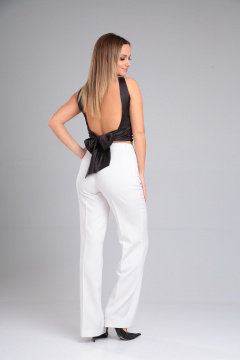 Блузка женская летняя шёлковая с вырезом лодочка Lady Line 572 - фото 5