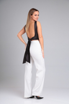 Блузка женская летняя шёлковая с вырезом лодочка Lady Line 572 - фото 3