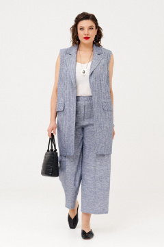 Брюки, жакет Almirastyle 340 серый - фото 3