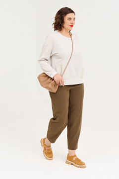 Брюки, джемпер Almirastyle 343 хакки-бежевый - фото 4