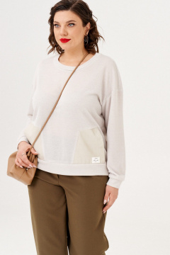 Брюки, джемпер Almirastyle 343 хакки-бежевый - фото 1