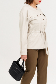 Брюки, жакет Almirastyle 344 хаки,серый - фото 4