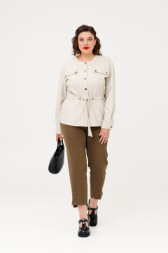 Брюки, жакет Almirastyle 344 хаки,серый - фото 1