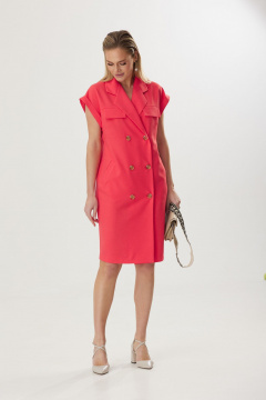 Платье Твой имидж 1803 коралл - фото 5