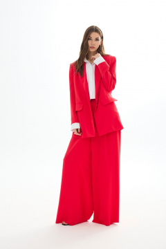 Красовый жакет на пуговицах с карманами из текстиля Vesnaletto 3828 - фото 2