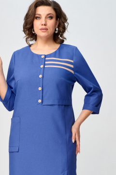 Платье женское летнее с ассиметриным передом Орхидея 1414 - фото 2