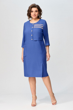 Платье женское летнее с ассиметриным передом Орхидея 1414 - фото 1