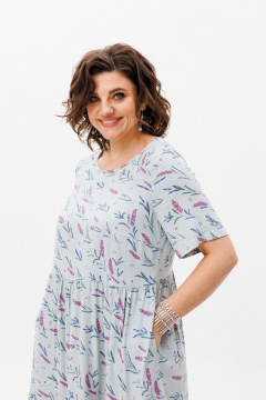 Легкое летнее платье из вискозы с карманами Anelli 1408 лаванда - фото 2