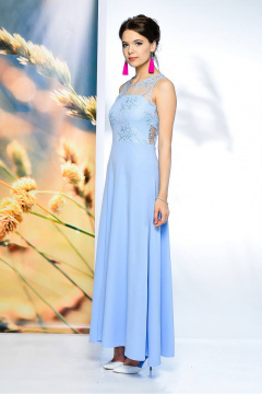 Платье с открытой спиной, кружевной лиф и разрез, длина 149 см Sharm-Art 1034/1 - фото 2