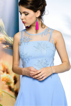 Платье с открытой спиной, кружевной лиф и разрез, длина 149 см Sharm-Art 1034/1 - фото 3