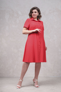 Летнее платье-рубашка на пуговицах из текстиля Avanti 1634 - фото 1